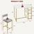 🍽️ Modern "White Marble" Dining Nook Set – Like New – Sturdy Build 3 thumbnail