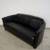 Free Postmodern Art Deco Style Italian Black Leather Sofa 5 thumbnail