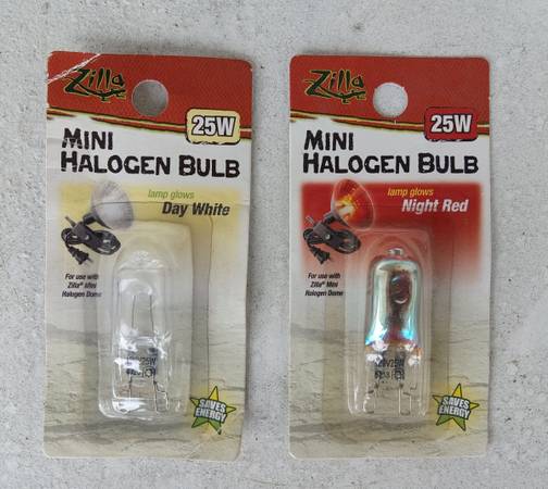 ZILLA Mini Halogen Heat Lamp Light Bulbs 1