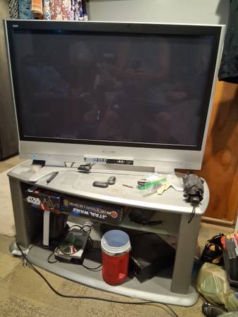 Flat Screen TV & Stand 1