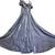 XSCAPE Women Sz 4 Long gown dress silver party cocktail glitter NEW NW 8 thumbnail