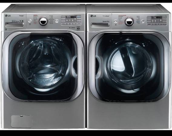 LG Mega-Capacity Stackable Washer & Gas Dryer Set – Fully Working 1