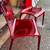 Modern Red Translucent Lucite Style Stacking Chairs 3 thumbnail