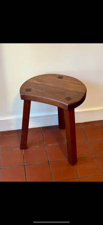 Solid Walnut Stool 1