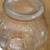 Vintage Clear Glass Lemonade Ball Pitcher Floral Pattern Ribbed Handle 6 thumbnail