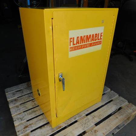 Sandusky Flammable Liqiud Storage Cabinet 12-Gallon 35" x 18" x 23" 1