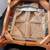 4 Large Custom Solid Wood Dining Chairs with Cubist Cushions 6 thumbnail