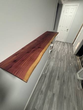 Live edge cedar shelf 1