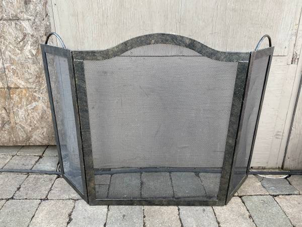3-panel Fireplace Screen Fire Spark Guard 1