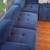 Modular navy blue couch sofa 3 thumbnail