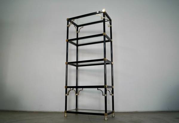 1970's Hollywood Regency Chinoiserie Etagere Shelf - furniture