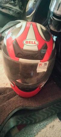 Assorted motorcycle helmets 1