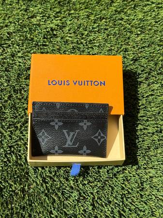 LV Monogram Eclipse Black Card Holder Slim Card Case w/ Box 1