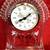 Mickey Minnie Mouse Disney crystal mantle wedding clock 1 thumbnail