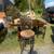 5-Piece Counter Height Dining Table Set Storage Base & 4 Swivel Stools 1 thumbnail