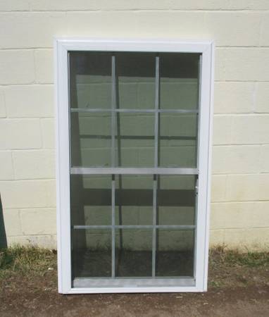 New Double Hung Replacement Window 37 " x 60 5/8" w/-Full Screen - by 1