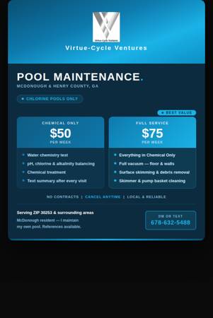 Weekly Pool Upkeep 1