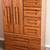 Queen Oak Mirrored Platform Bed,2 Dressers, Mattress 10 thumbnail