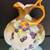 Pitcher Ewer Squat Hand Painted Porcelain With Berries Gold Handle 5 thumbnail