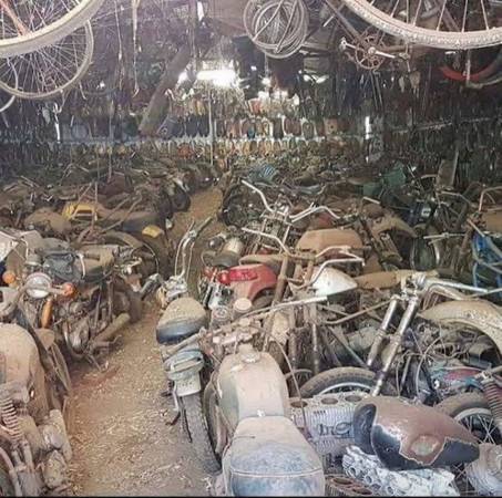 old motorcycle in your way? 1