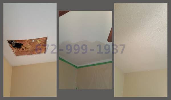 🚨TEXTURE CEILING DRYWALL REPAIRS🚨BOOK NOW(call/txt): 672-999-1937 1
