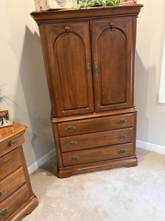 Solid Wood Armoire 1