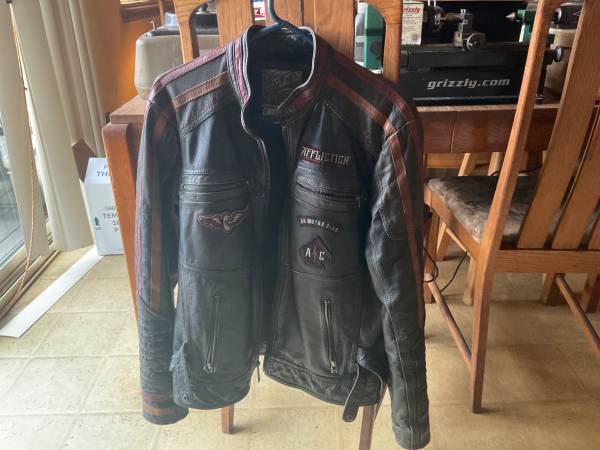 Hand made numbered  leather jacket 1