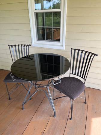 Granite Bistro table and 2 chairs 1