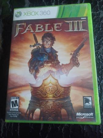 XBOX BACKWARDS COMPATIBLE FABLE III GAME COMPLETE IN BOX 1