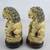 Vintage Pair Of Chinese Resin/Epoxy Foo Temple Guard Dogs 4 thumbnail