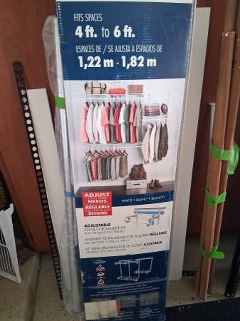 ClosetMaid 4 ft. - 6 ft. Regular Duty Closet Organizer Kit 1