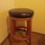 Leather top stool 1 thumbnail