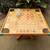 Vintage GAME BOARD COFFEE TABLE w DRINK HOLDER NETS 3 thumbnail