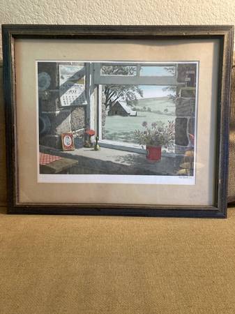Mel Hunter Colored Lithograph "Catherine's Farm" Signed by Artist 1