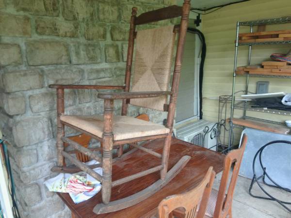 Great Condition Solid Large Rocking Chair 1