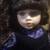 Vintage Porcelain Doll Purple & Black Dress 1 thumbnail