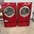 Front-loading washer and dryer - LG red 1 thumbnail