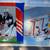 2 Vintage Large Linen Prints - Hockey & Football - Mounted Wall Art 1 thumbnail