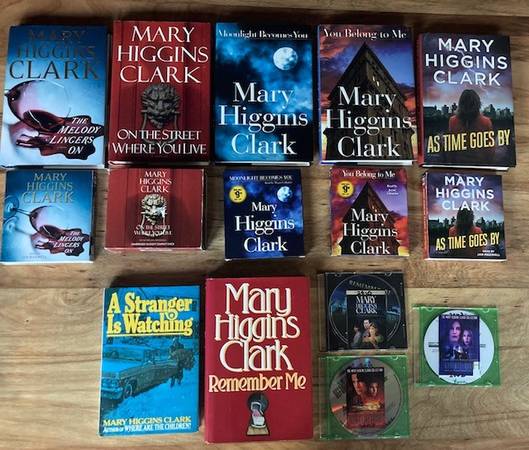 Queen of SUSPENSE, Mary Higgins Clark-DVD's, Hardbacks, Audio CD's