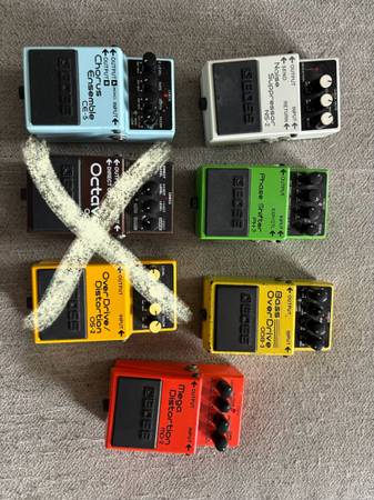 Assortment of Boss Pedals 1