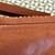 Banana Republic Scalloped Leather Wristlet / Clutch - Cognac Brown 2 thumbnail
