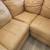 GIANT 8 PERSON FULL-GRAIN TAN LEATHER SECTIONAL 6 thumbnail