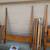 Vtg Solid Maple Arched 4 Poster Canopy Bed Frame Full w/fabric 4 thumbnail
