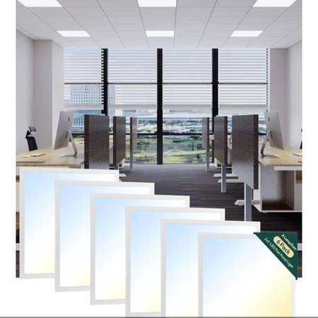 ☆ ALAMPEVER 6 Pack 2x2 LED Flat Panel Light, 3CCT Dimmable (0-10V) Dr 1