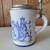 Vintage German White Lions Crown Decorated Beer Stein with Pewter Lid 7 thumbnail
