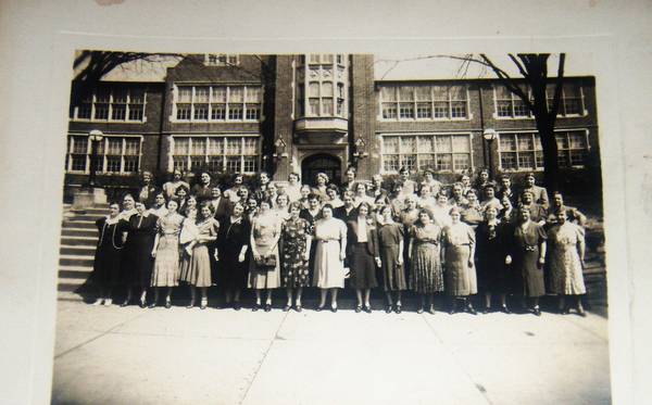 1939 Group Photo of Wmspt. High School Teachers in Front School 1