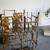 Mid century modern brutalist Silas Seandel nailhead coffee table 3 thumbnail