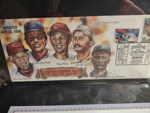 Large 2000 HOF Postmarked Induction Cachet - Ltd Ed w/ COA - SALE 1