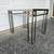 Chrome and brass end / side table mid-century modern 3 thumbnail