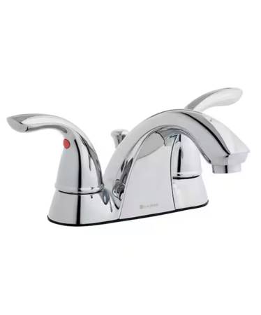 Glacier Bay Builders 4" Centerset Double Handle Low-Arc Bathroom 1